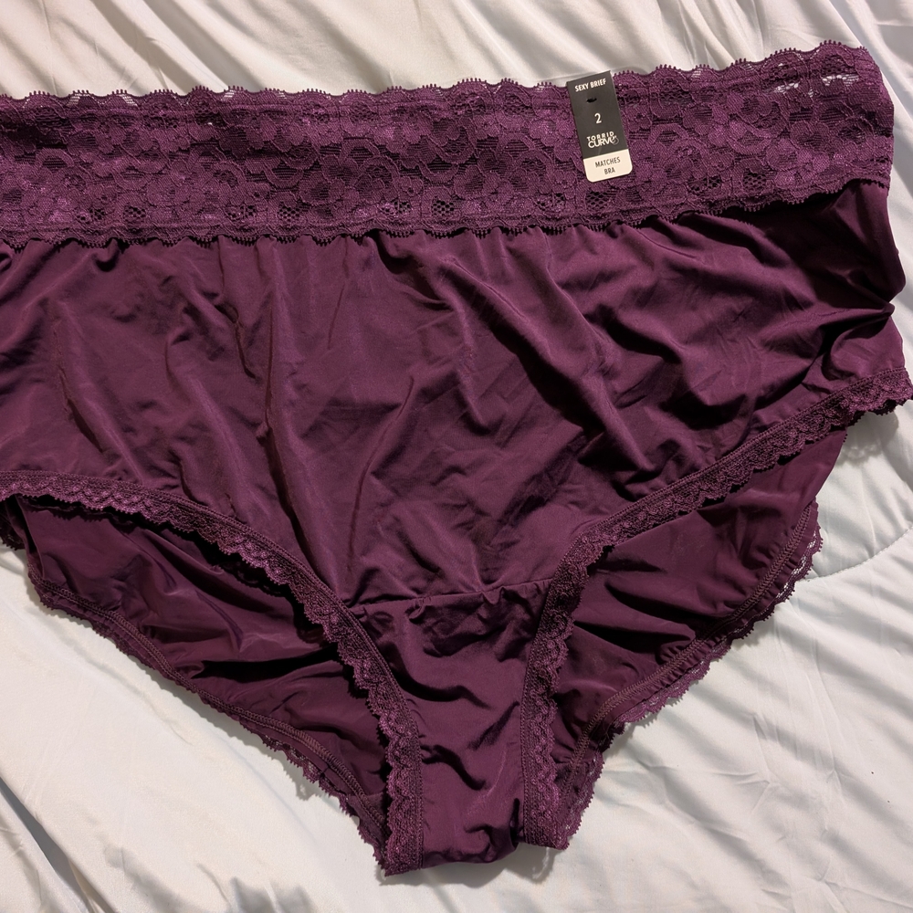Torrid Black and Purple Panties Set - Picture 3 of 3